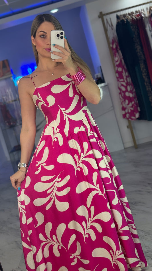 Marie Pink Maxi Dress