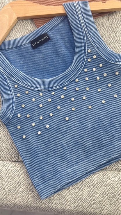 Fall Crop Top BLUE