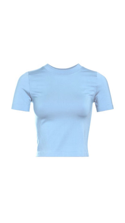 Baby Blue Basic Top