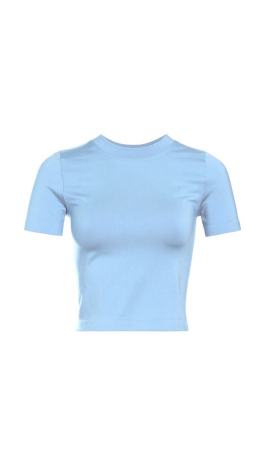 Baby Blue Basic Top