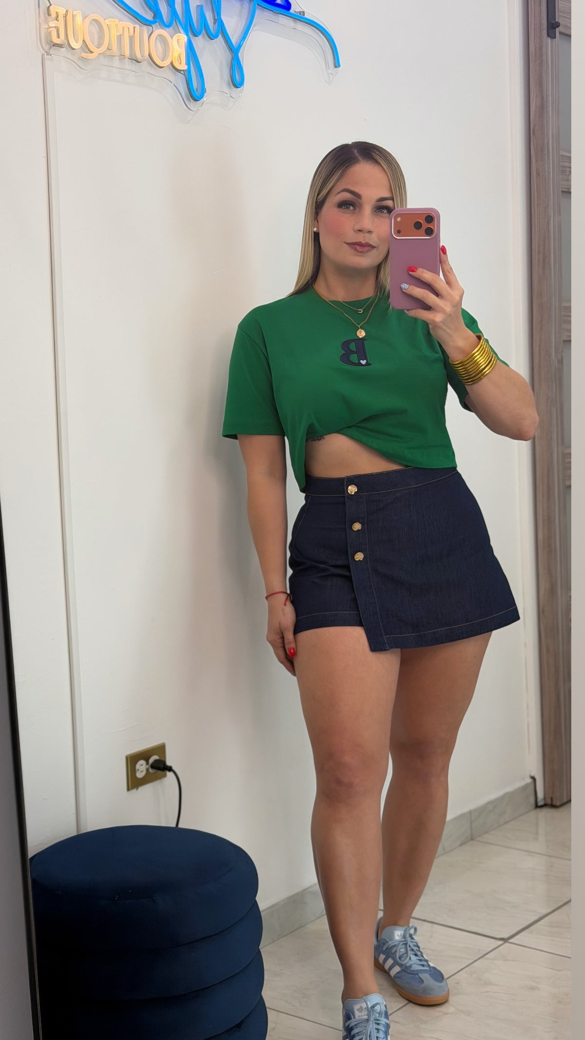 Denim SKORT✨
