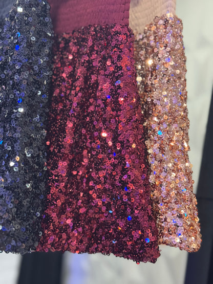 Black Sequin Skort