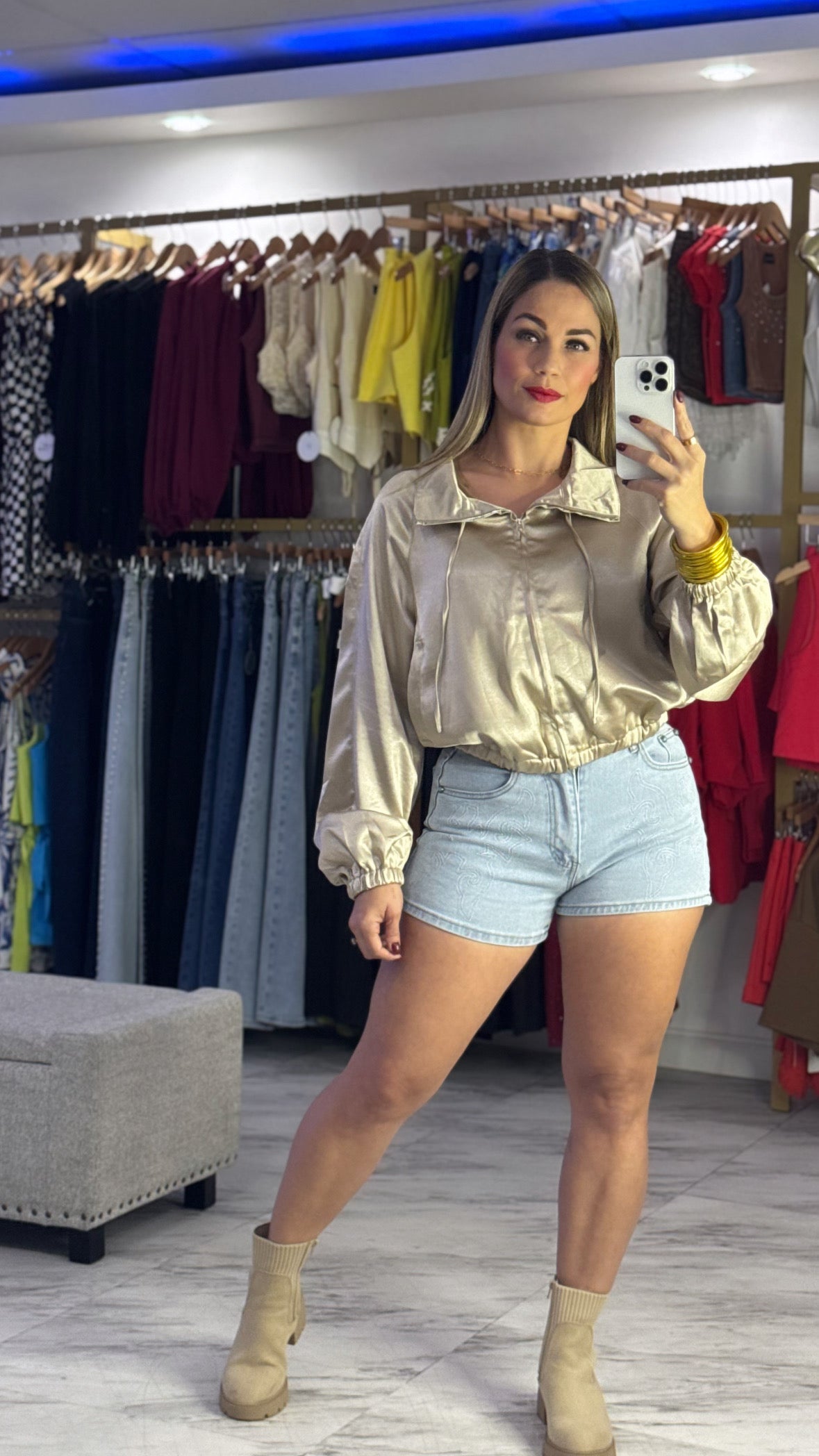 Light Denim Short