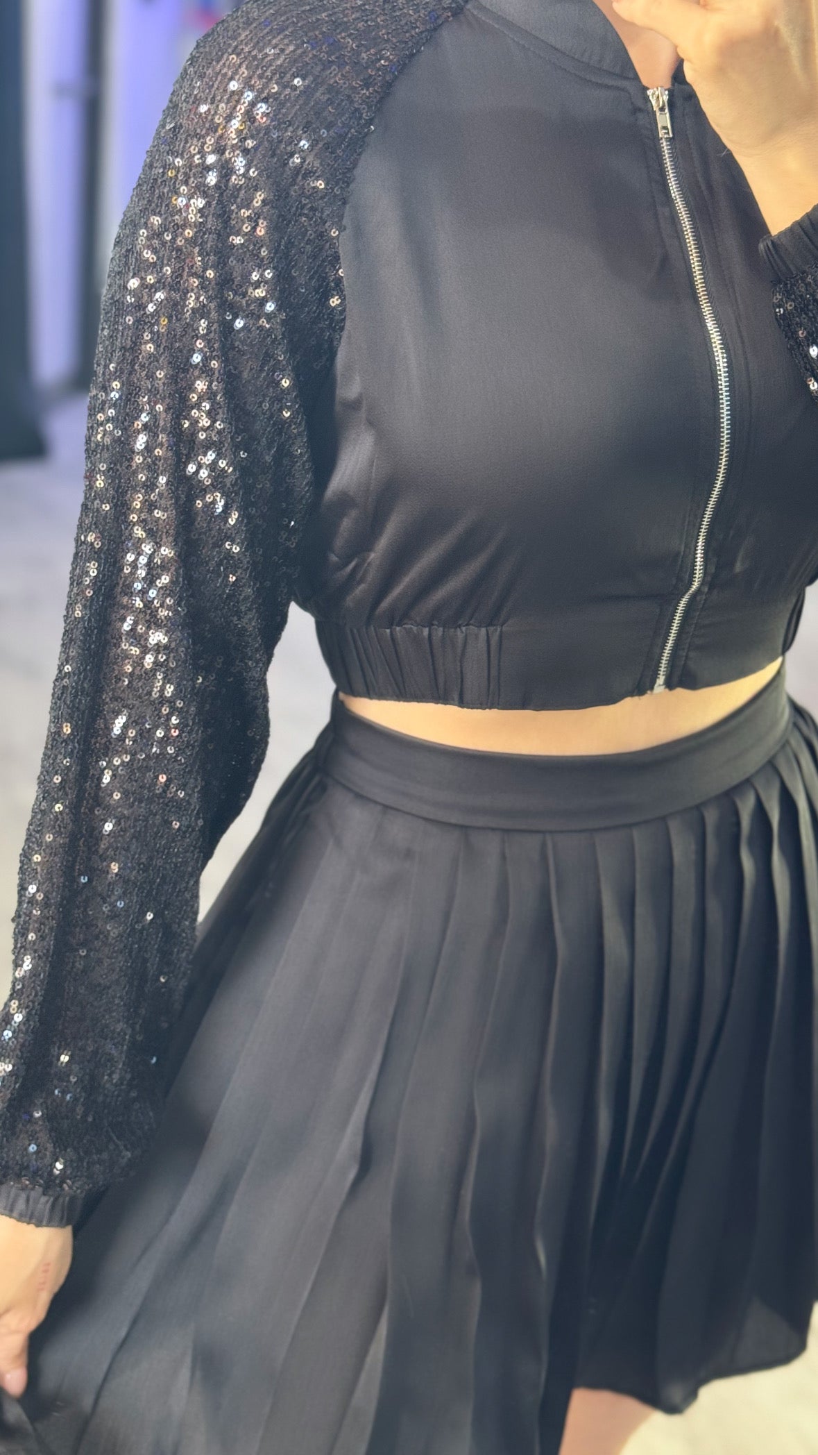 Pandora Sequin Skort Set