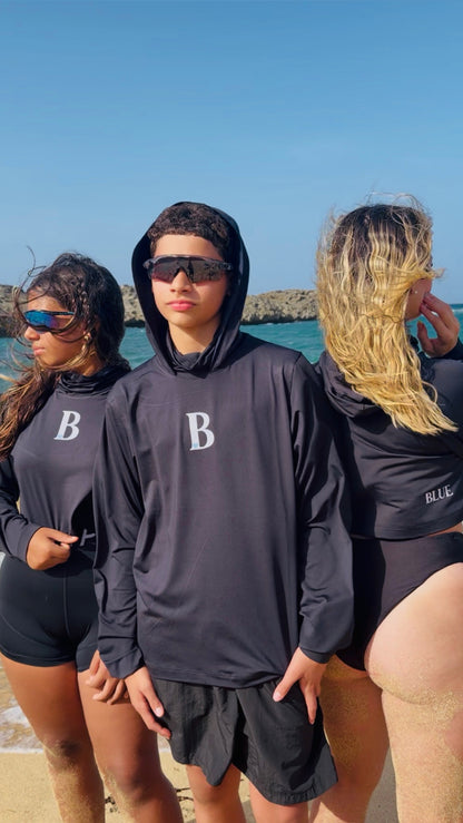 RashGuard Black MEN Blue Brand 💙