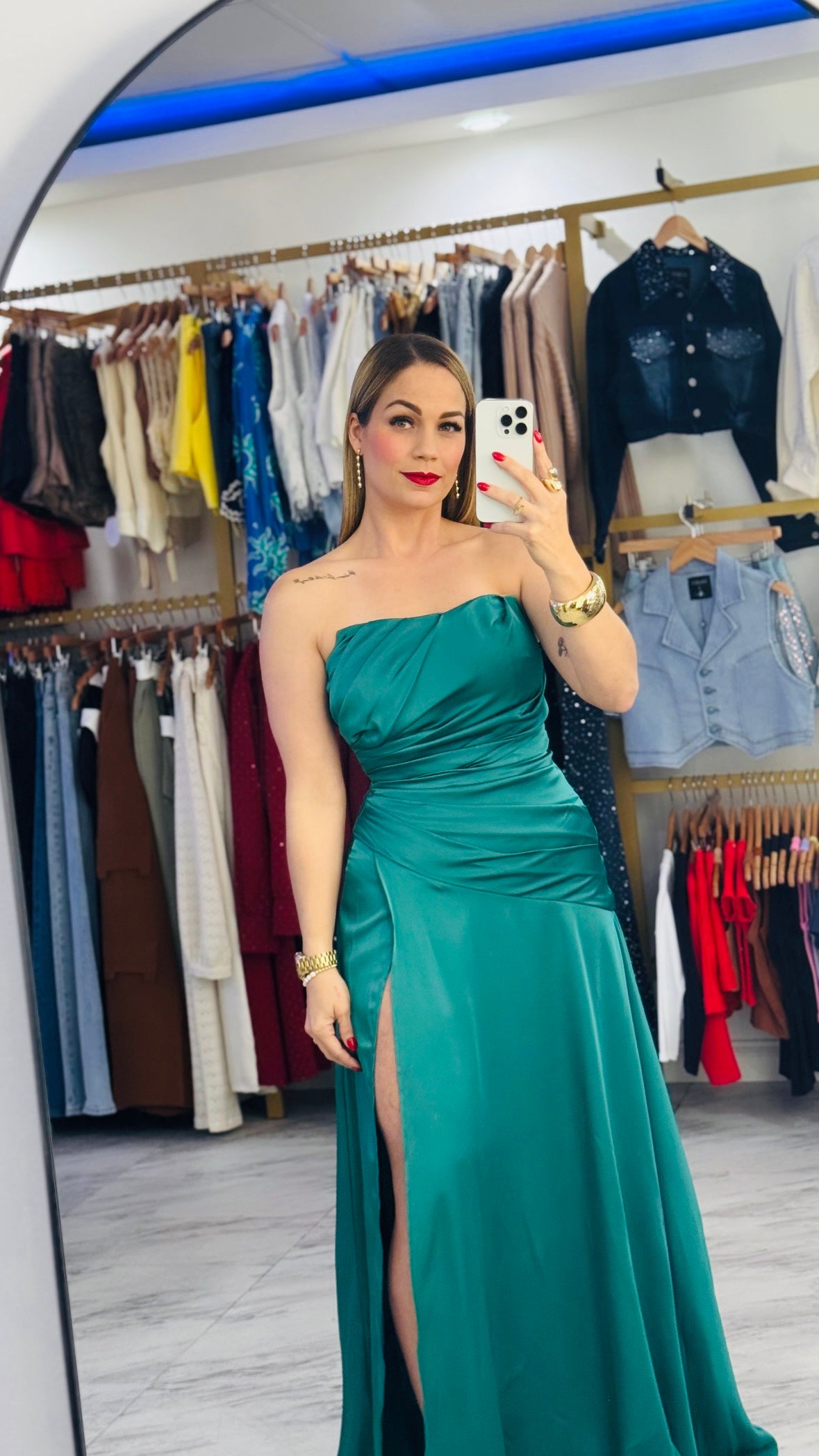 Christmas Satin Dress