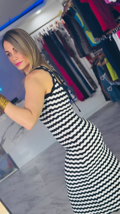 Black Summer Midi Dress