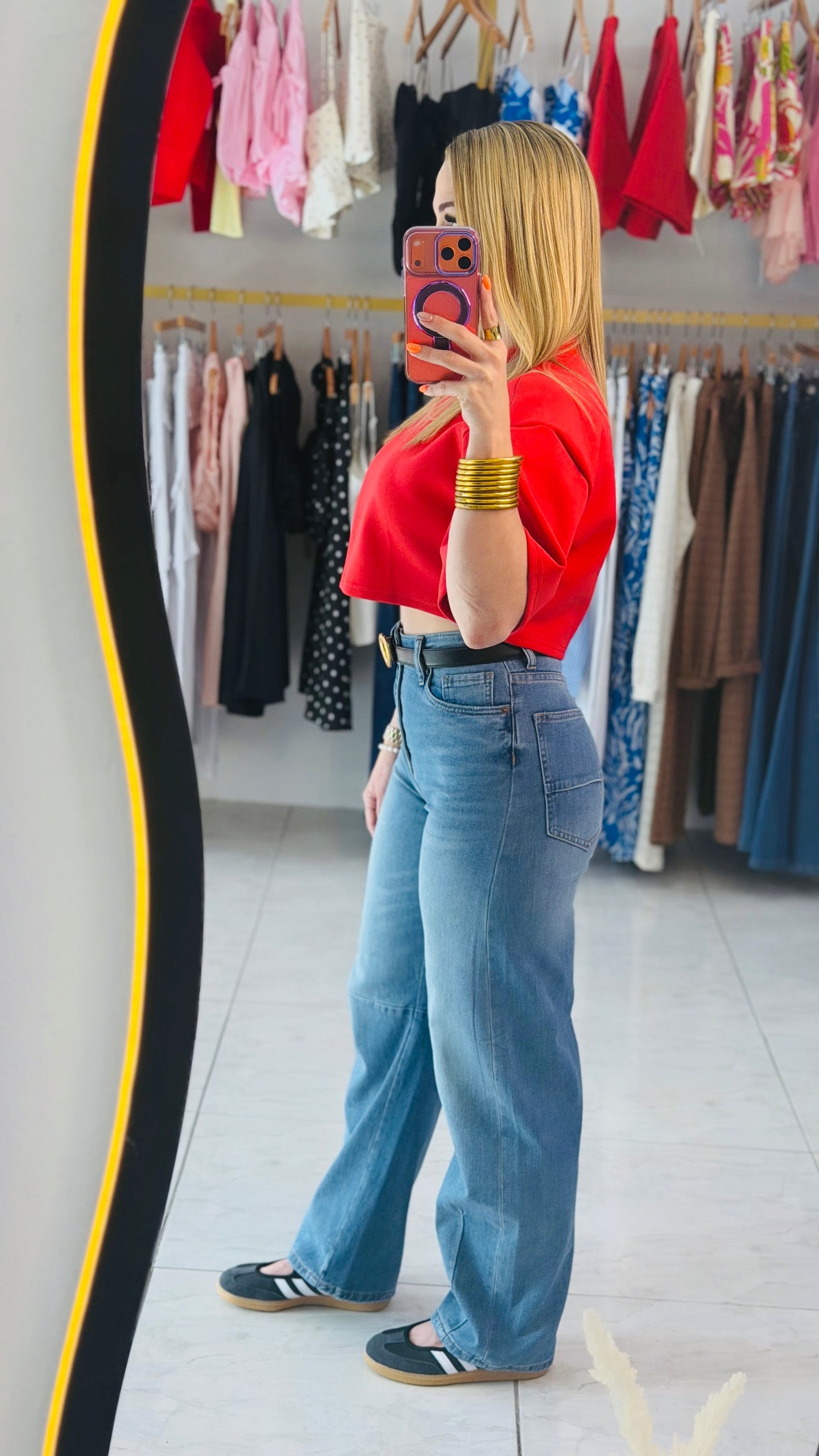 Vibrant Baggy Jeans