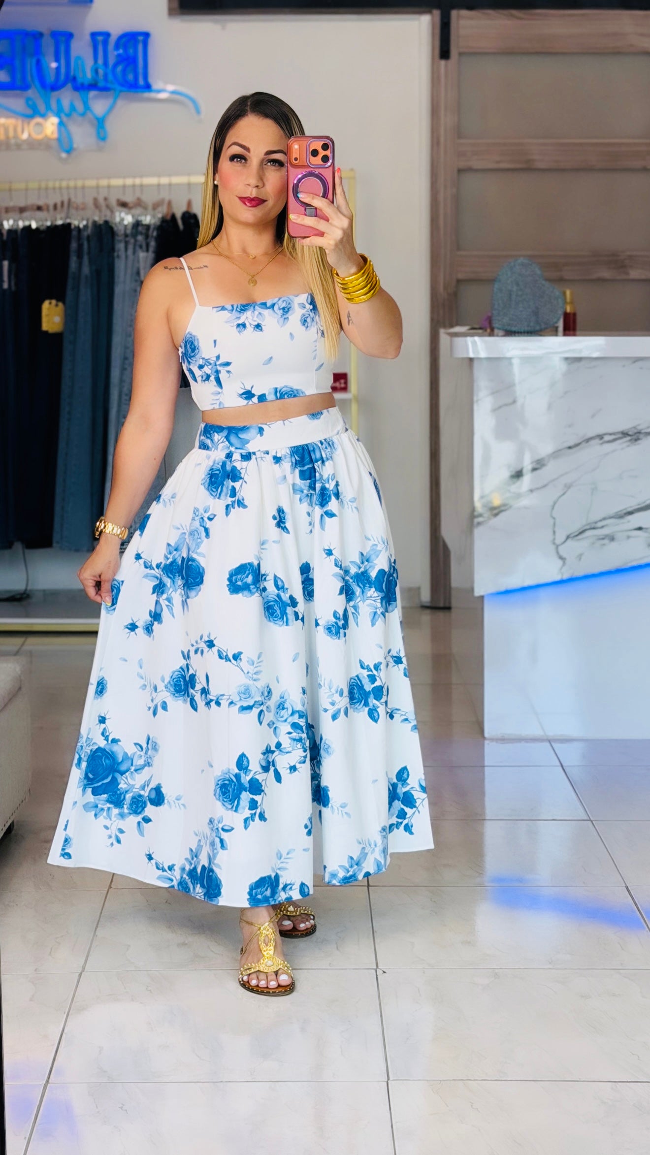Cris Blue Skirt Set 💙