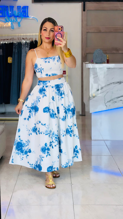 Cris Blue Skirt Set 💙