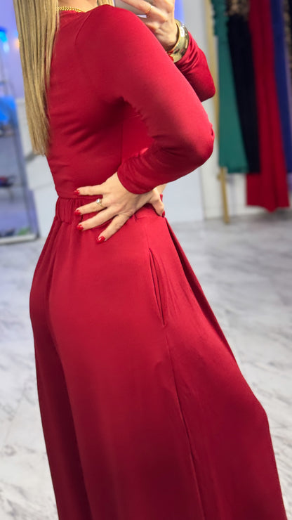 Palazzo Set BURGUNDY 🍷