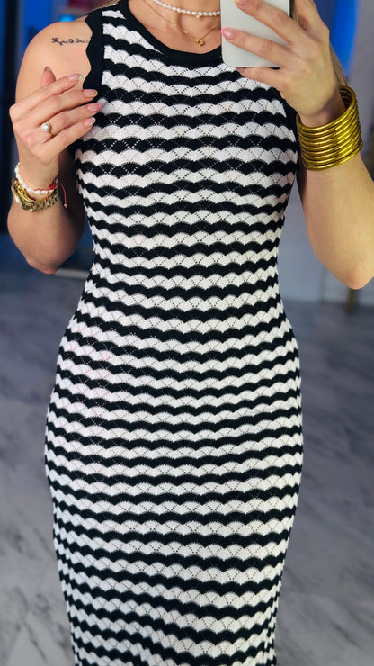 Black Summer Midi Dress