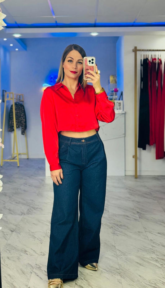 Denim Dark Palazzo
